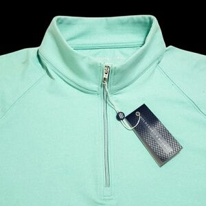 Holderness Bourne The Westland Performance 1/4 Zip Pullover Small Seashore $135